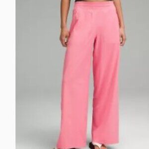 Lululemon Womens Size 8 Swift Mid-Rise Wide-Leg Pant, Sakura Pink
